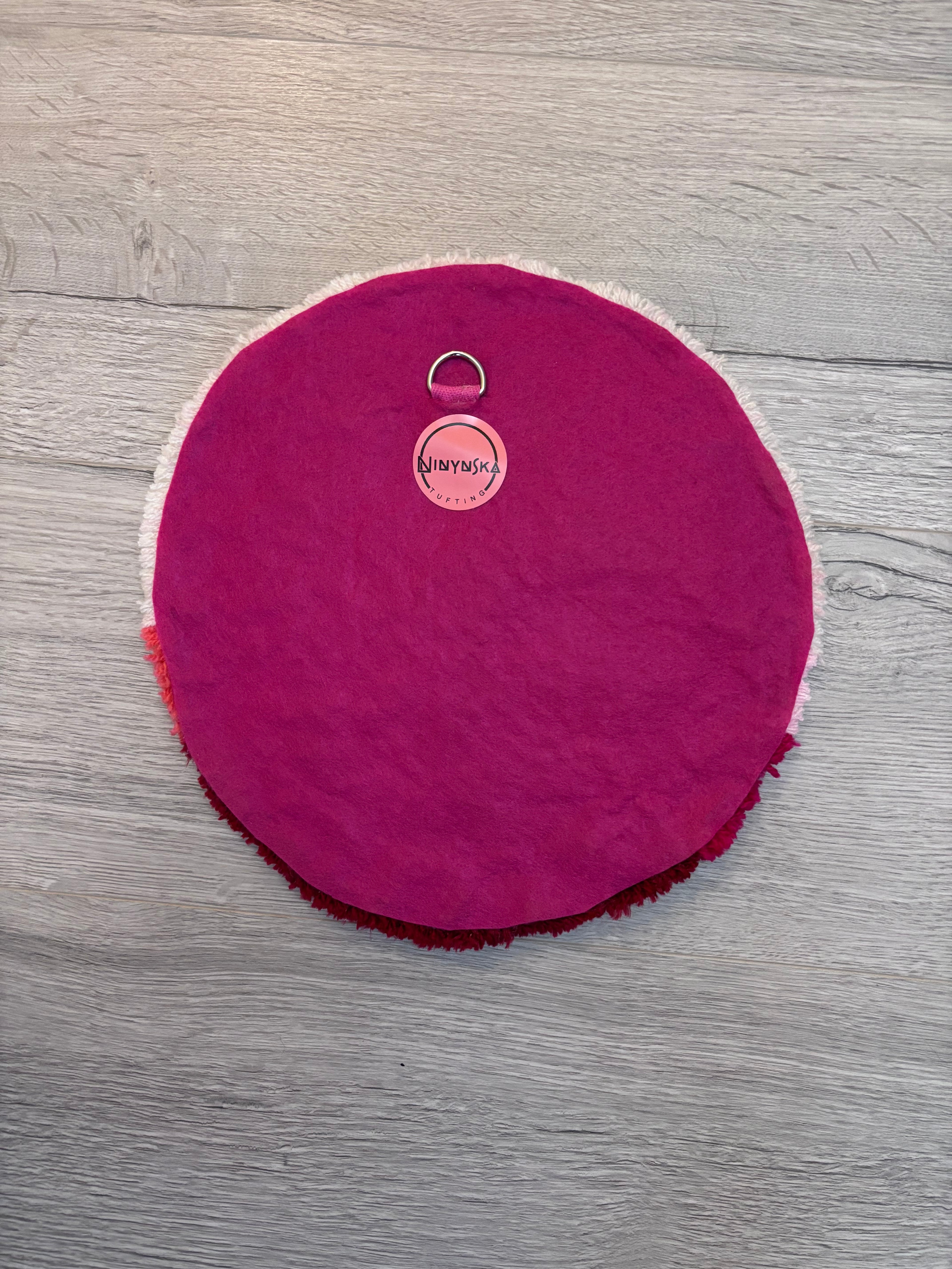 Paysage circulaire Rose à suspendre