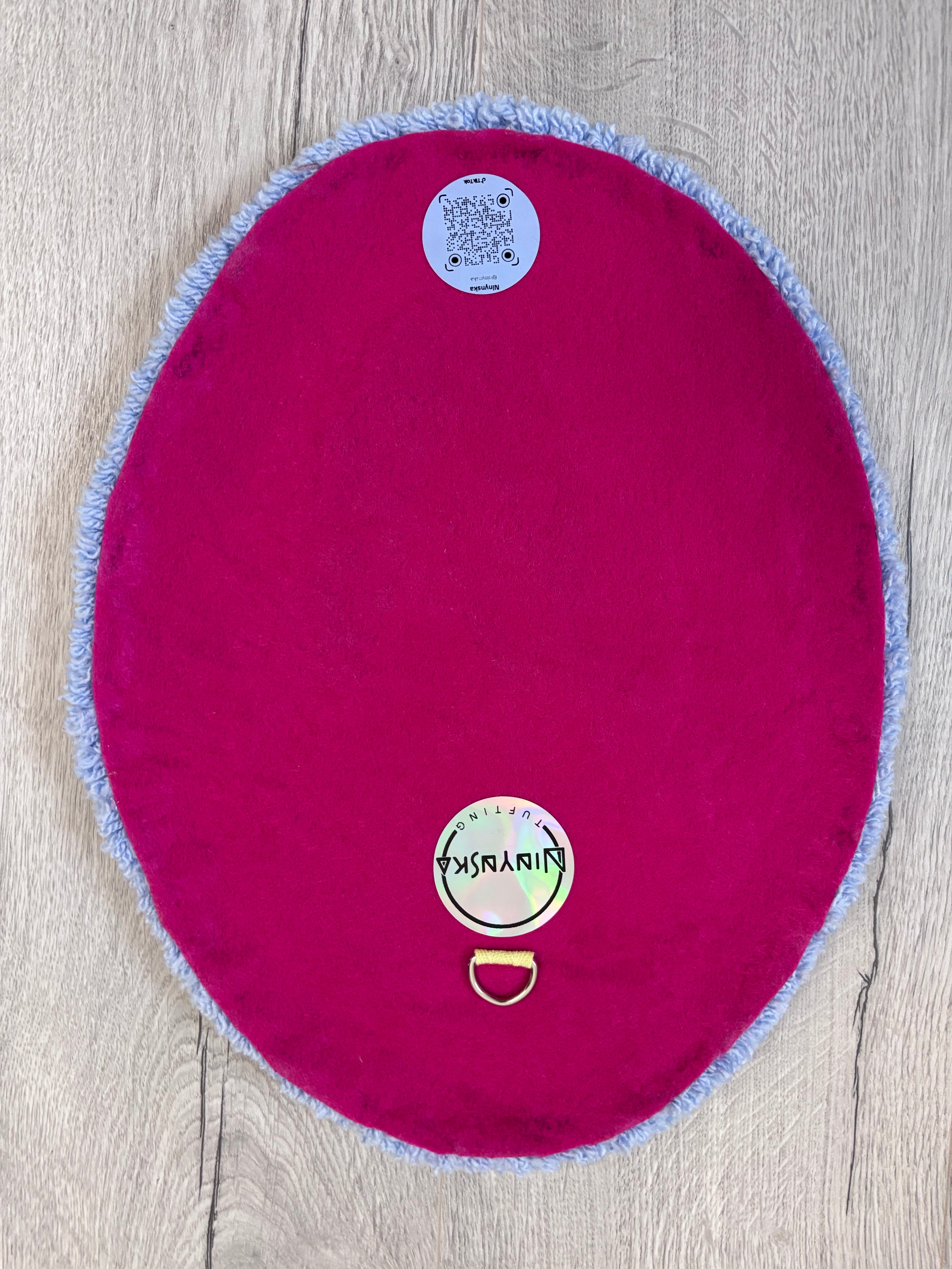 Tableau tulipe jaune en tufting