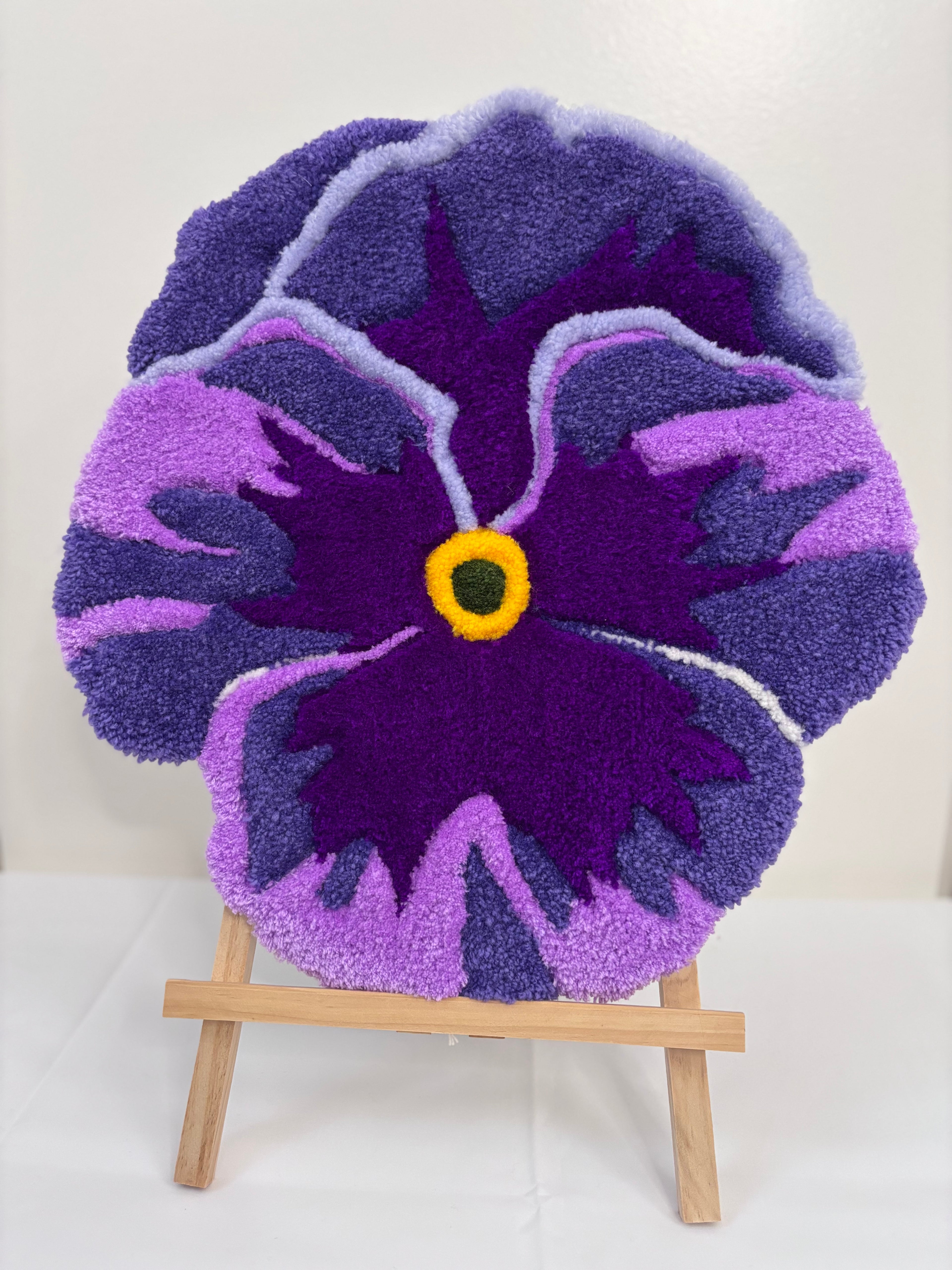 Grande suspension murale - Pensée violette