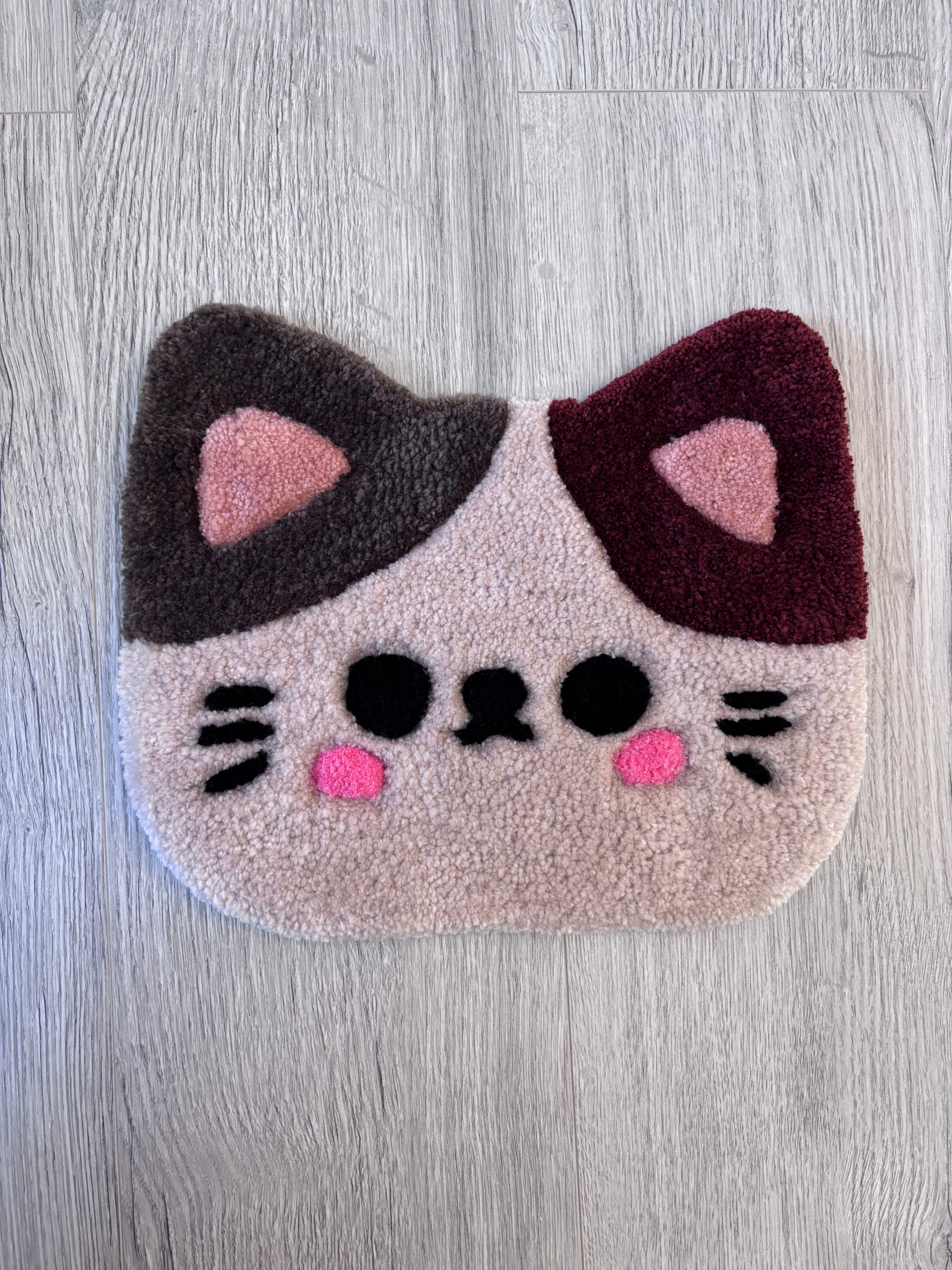 Chat 3 couleurs kawaii
